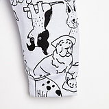 Ползунки-штанишки Крошка Я "Dogs", рост 86-92 см, цвет белый, фото 3