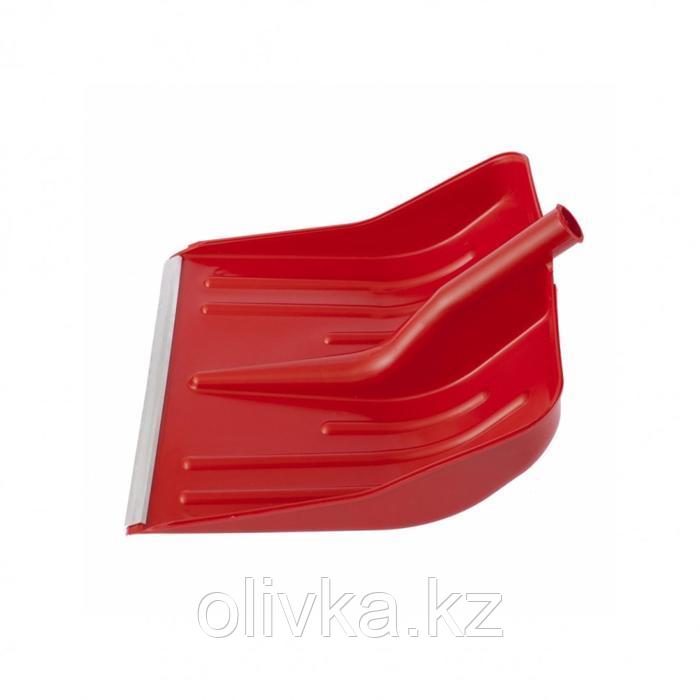 Ковш лопаты пластиковый, 420 × 425 мм, с планкой, красный, «Сибртех» - фото 1 - id-p113232370