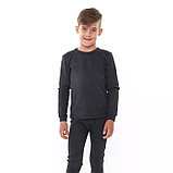 Комплект термобелья ( джемпер, брюки) для мальчика, цвет серый, рост 140 см, фото 2
