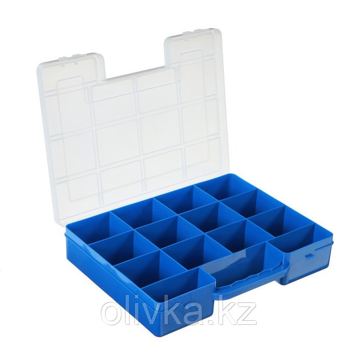 Коробка для рыболовных мелочей К-07, пластмасса, 26.5 х 19.5 х 5 см, синяя - фото 2 - id-p113236284