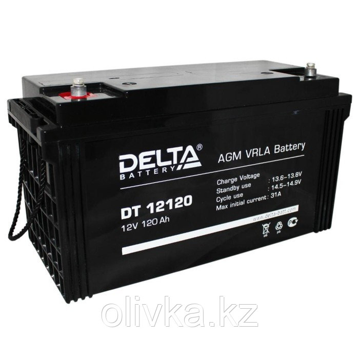 Аккумуляторная батарея Delta 120 Ач 12 Вольт DT 12120 - фото 1 - id-p113234695