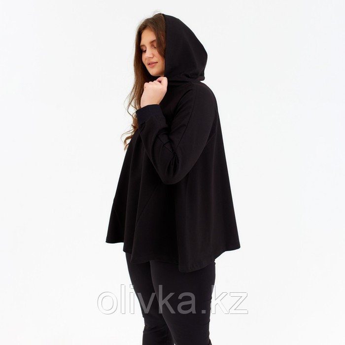 Комплект женский (толстовка, брюки) MINAKU: Home comfort цвет чёрный, р-р 54 - фото 4 - id-p113233228