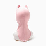 Шапка-мишка для девочки, цвет пудра, размер 42-46, фото 3