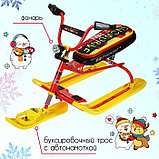 Снегокат Nika Snowdrive, СНД3/SD4, цвет красный/жёлтый, фото 2