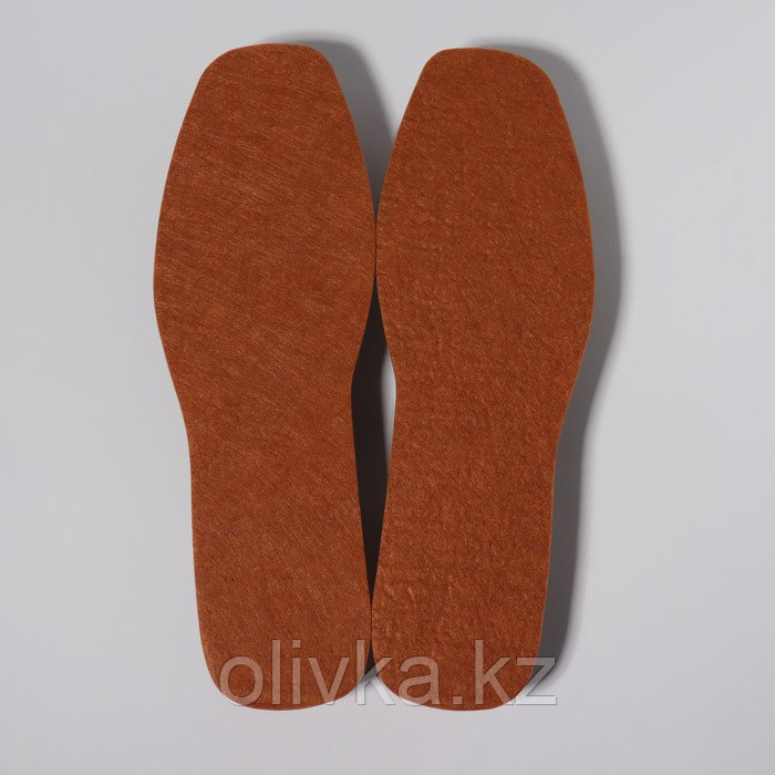 Стельки для обуви, универсальный, 27-46 р-р, 28,5 см, пара, цвет коричневый - фото 2 - id-p113232404