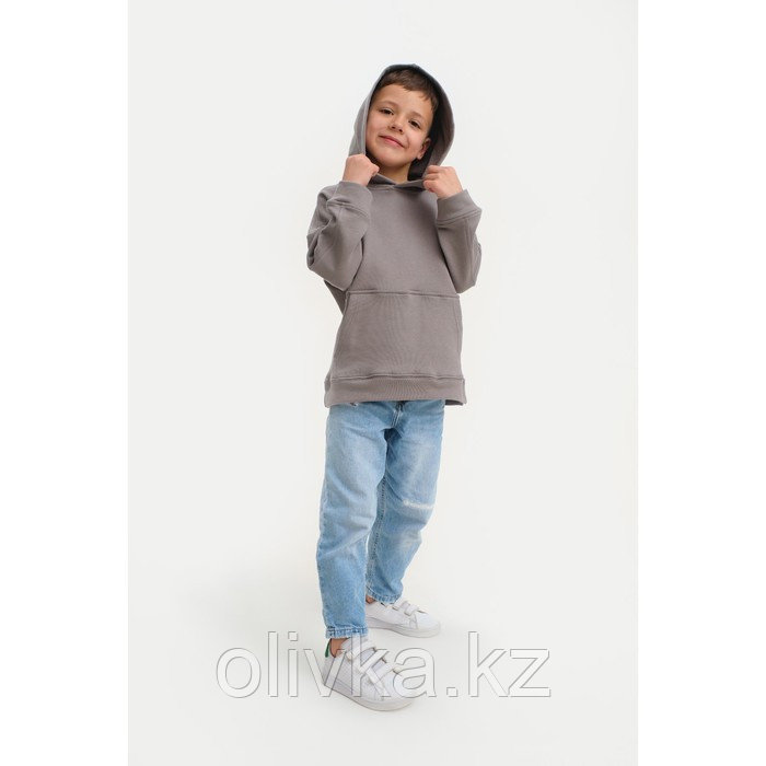 Худи детское KAFTAN "Basic line", размер 30 (98-104), цвет серый - фото 5 - id-p113234720