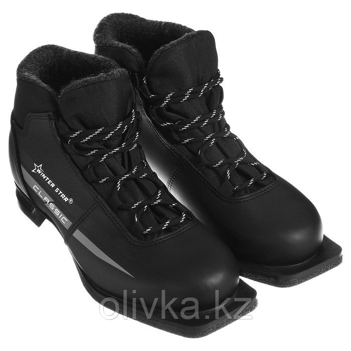 Ботинки лыжные Winter Star classic, NN75, р. 33, цвет чёрный, лого серый - фото 2 - id-p113238360