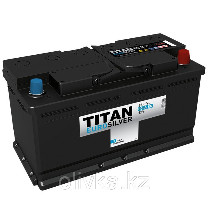 Аккумуляторная батарея Titan Euro Silver 85 Ач, обратная полярность низкая