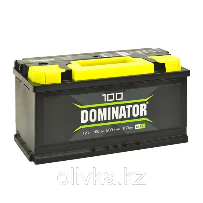Аккумулятор Dominator 100 А/ч, 870 А, 353х175х190, прямая полярность - фото 1 - id-p113236341