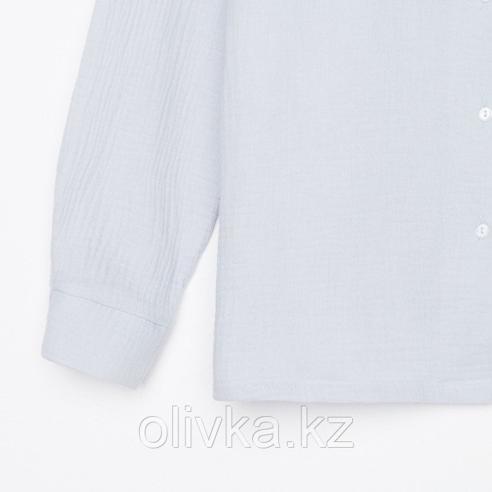 Пижама женская (рубашка и брюки) KAFTAN "Basic" размер 48-50, цвет серо-голубой - фото 9 - id-p113232777