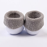 Набор носков для новорождённых 2 пары (4 шт.), махровые от 0 до 6 мес., цвет бирюзовый, фото 6