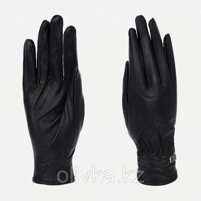 Перчатки женские, безразмерные, с утеплителем, цвет чёрный - фото 1 - id-p113237366