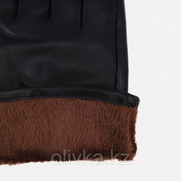 Перчатки женские, безразмерные, с утеплителем, цвет чёрный - фото 3 - id-p113237366