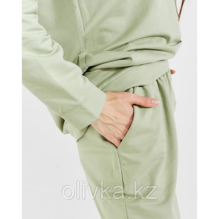 Костюм женский (худи, брюки) MINAKU: Casual Collection цвет фисташковый, размер 44 - фото 6 - id-p113232784
