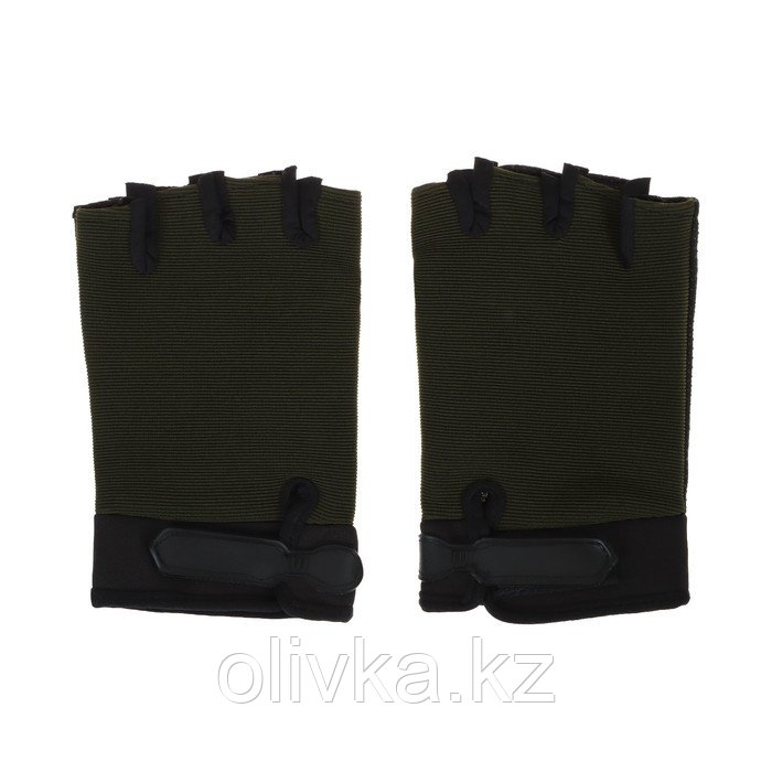 Перчатки "СИБИРСКИЙ СЛЕДОПЫТ", зеленые, без пальцев, размер XL - фото 1 - id-p113236371