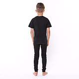 Термобельё для мальчика (кальсоны), цвет черный, рост 140 см, фото 4