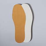 Стельки для обуви, утеплённые, универсальные, 25-43 р-р, 27,5 см, пара, цвет коричневый, фото 2