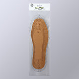 Стельки для обуви, утеплённые, универсальные, 25-43 р-р, 27,5 см, пара, цвет коричневый, фото 5