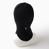 Шапка-шлем детский, цвет черный, размер 52-54, фото 3