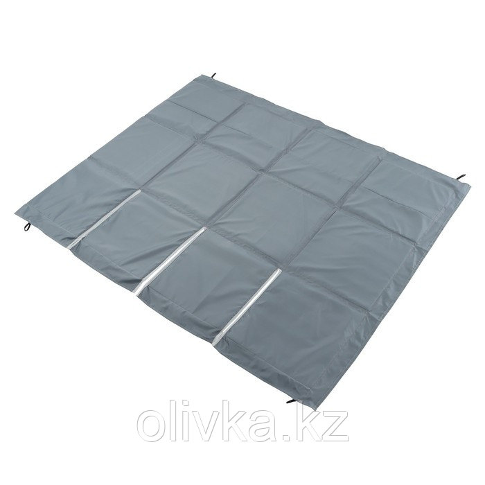 Пол для палатки "КУБ" LONG 2 2-х местный, ткань оксфорд 300, цвет серый
