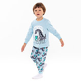 Пижама для мальчика, цвет голубой, рост 116 см, фото 2