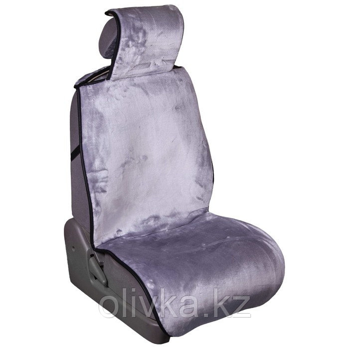 Накидка на сиденье Skyway ARCTIC, искусственный мех, серый, 2 предмета, S03001085 - фото 1 - id-p113230247