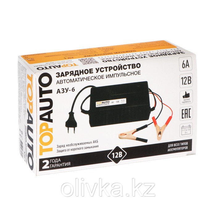 Автомобильное зарядное устройство TOPAUTO АЗУ-6, 6 А, для 12 В АКБ до 100 А/ч - фото 4 - id-p113236400