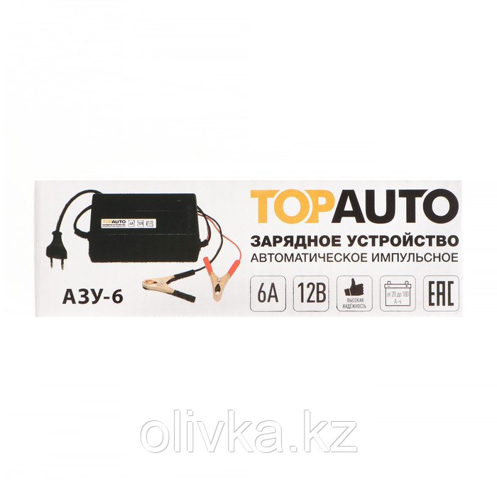 Автомобильное зарядное устройство TOPAUTO АЗУ-6, 6 А, для 12 В АКБ до 100 А/ч - фото 5 - id-p113236400