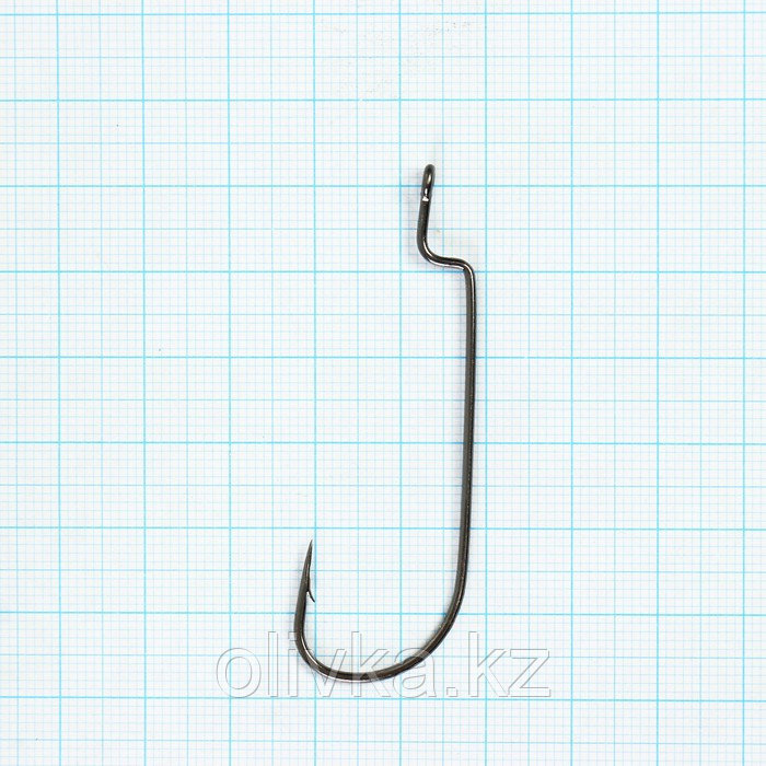 Крючки Volzhanka Worm Offset Hook № 5/0, 10 шт - фото 2 - id-p113237420