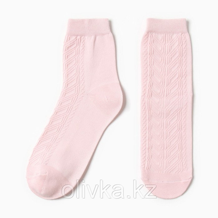 Носки женские шерстяные, цвет розовый, размер 23-25 - фото 1 - id-p113239504