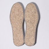 Стельки для обуви, утеплённые, двухслойные, фольгированные, окантовка, 40 р-р, 25 см, пара, цвет серый, фото 3