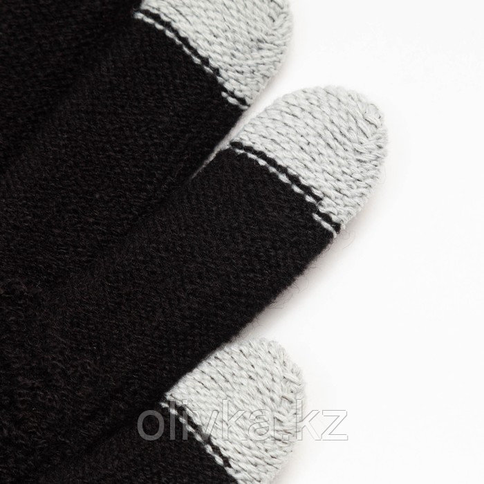 Перчатки женские для сенсорных экранов, цвет чёрный, размер 7-8 (18-20) - фото 3 - id-p113235809