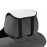 Накидка на сиденье, натуральная шерсть, 145х55 см, белая, фото 4