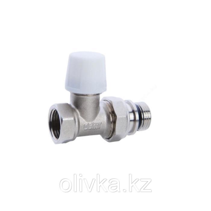 Клапан для радиатора Ogint 022-4824, 3/4", PN 10, запорный, прямой штуцер, с прокладкой - фото 1 - id-p113232863