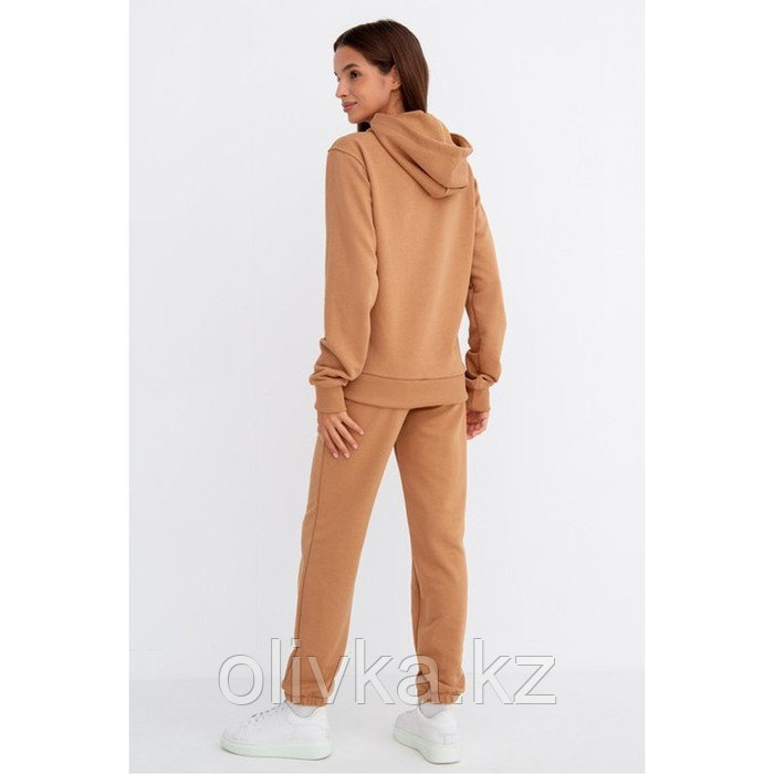 Костюм женский (толстовка и брюки), цвет бежевый, размер 52 - фото 3 - id-p113238572