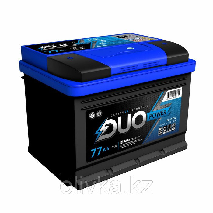 Аккумулятор Duo Power 77 А/ч, 750 А, 278х175х190, прямая полярность - фото 1 - id-p113235884
