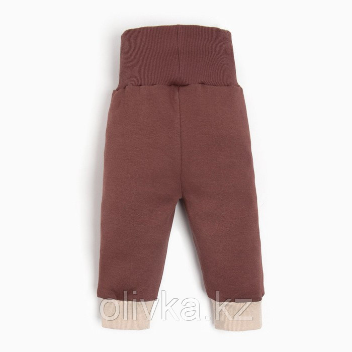 Костюм детский (свитшот, брюки) MINAKU, цвет бежевый/коричневый, рост 62-68 см - фото 10 - id-p113235890