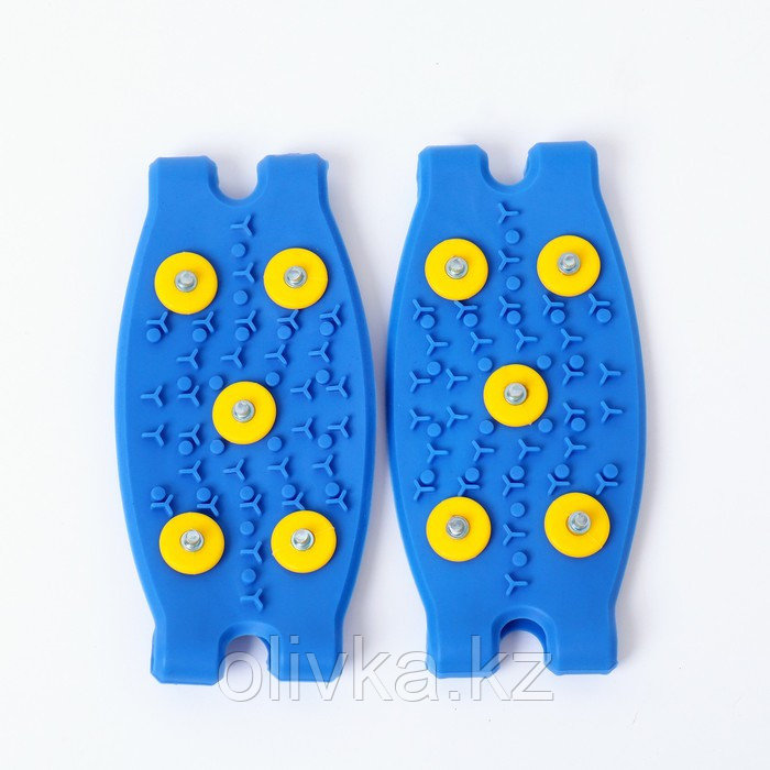 Ледоступы на носок, 5 шипов, универсальные, синие - фото 5 - id-p113238664