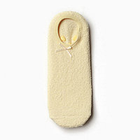 Носки женские укороченные нескользящие, цвет желтый, размер 36-39