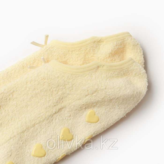 Носки женские укороченные нескользящие, цвет желтый, размер 36-39 - фото 2 - id-p113238705