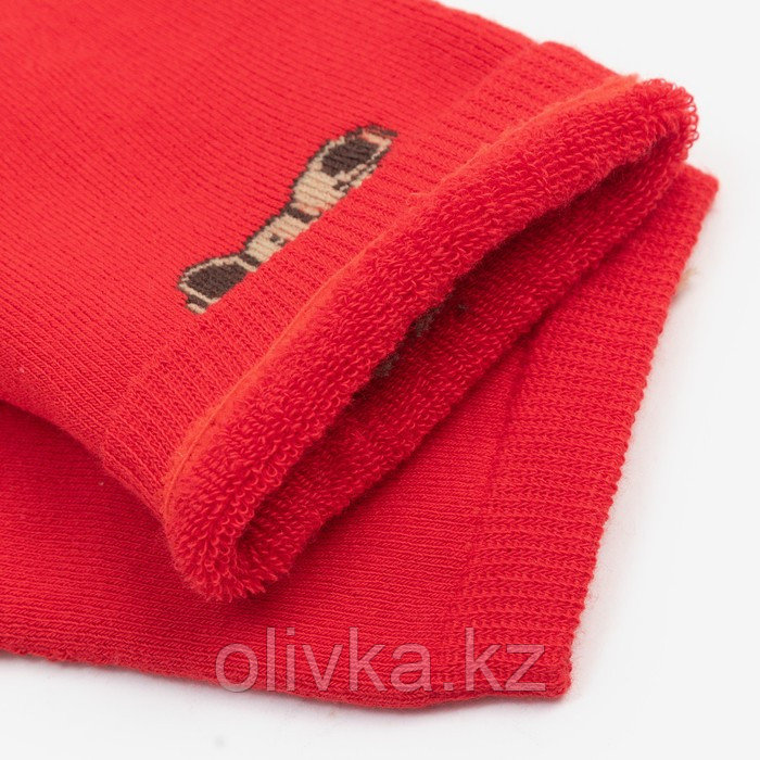 Носки зимние женские «Мишки», цвет красный, размер 23-25 (37-40) - фото 9 - id-p113235395
