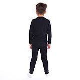 Термобельё детское (лонгслив, брюки), цвет чёрный, рост 146 см, фото 4