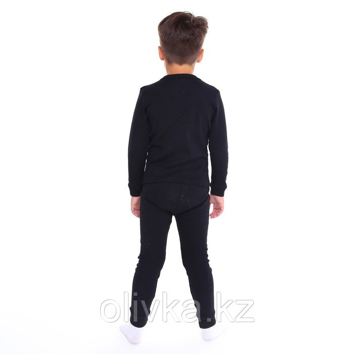 Термобельё детское (лонгслив, брюки), цвет чёрный, рост 146 см - фото 4 - id-p105784860