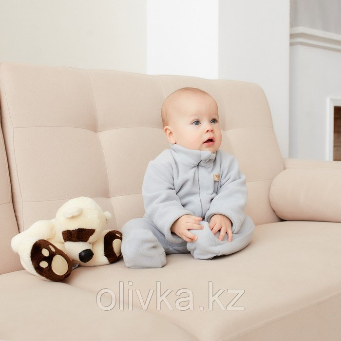 Комбинезон детский MINAKU цвет серый, размер 62-68 - фото 2 - id-p113235427