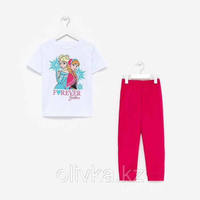 Комплект для девочки (футболка, брюки) «Холодное сердце», Disney, рост 98-104 (30) - фото 4 - id-p105784889