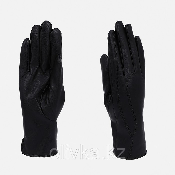 Перчатки женские, безразмерные, с утеплителем, цвет чёрный - фото 1 - id-p113237554