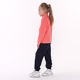 Джемпер для девочки флисовый, цвет персиковый, рост 134-140 см, фото 3