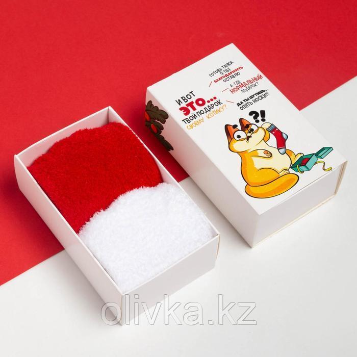 Набор новогодних носков KAFTAN "Подарок" размер 36-40 (23-25 см), 2 пары - фото 1 - id-p113232951