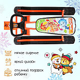 Снегокат «Тимка спорт 2 Фиксики», ТС2/Ф12, цвет оранжевый/чёрный, фото 3