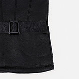 Перчатки мужские, безразмерные, с утеплителем, цвет чёрный, фото 2